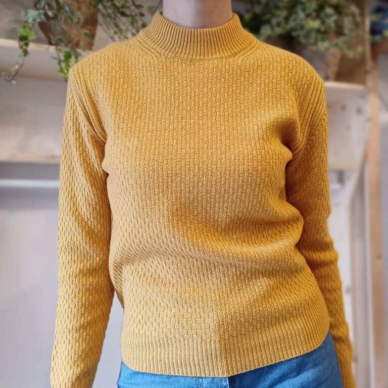 maglia gialla cashmere