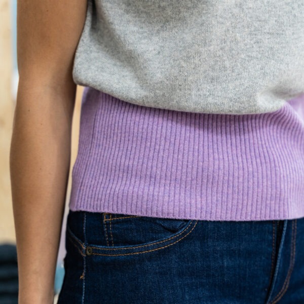 Gilet donna lana merino handmade - immagine 3