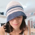 Crochet hat in cotone organico