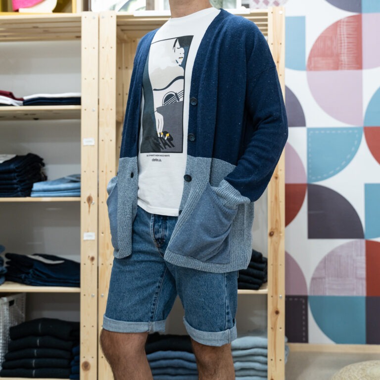 cardigan uomo in jeans rigenrato 2