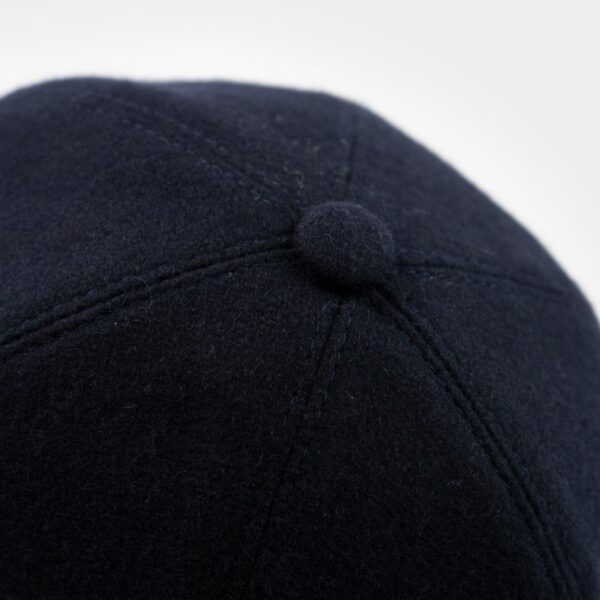 Cappello baseball unisex panno di lana rigenerata Ted - immagine 4