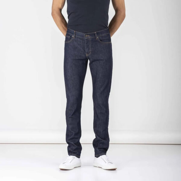 Jeans uomo slim fit cotone biologico Lime - immagine 2