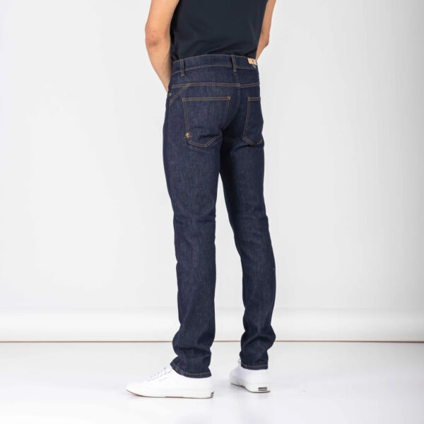Jeans uomo slim fit cotone biologico Lime - immagine 3