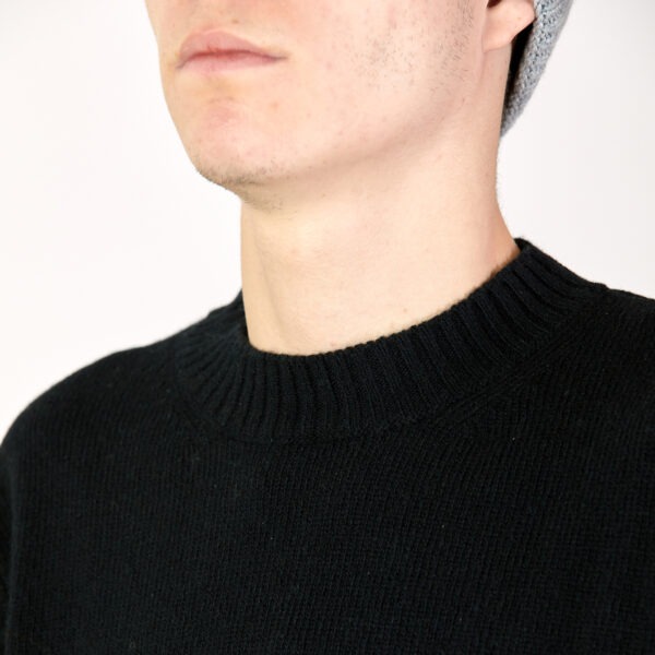 collo maglia uomo lana rigenerata ferruccio