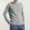 maglia uomo cashmere rigenerato romeo grigia