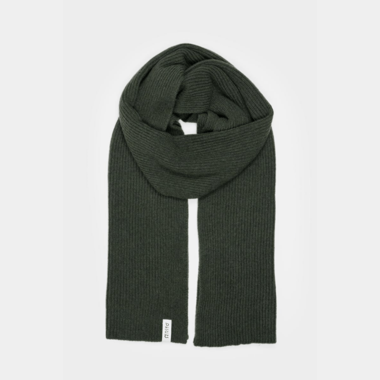 sciarpa unisex cashmere rigenerato verde foresta