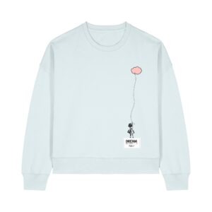 Felpa girocollo donna cotone biologico Dream