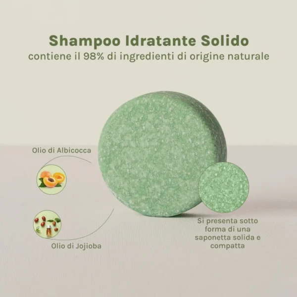 Shampoo solido Idratante naturale - immagine 3
