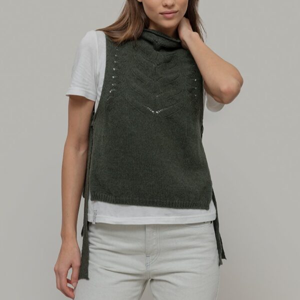 Gilet donna lana rigenerata Rebecca - immagine 2
