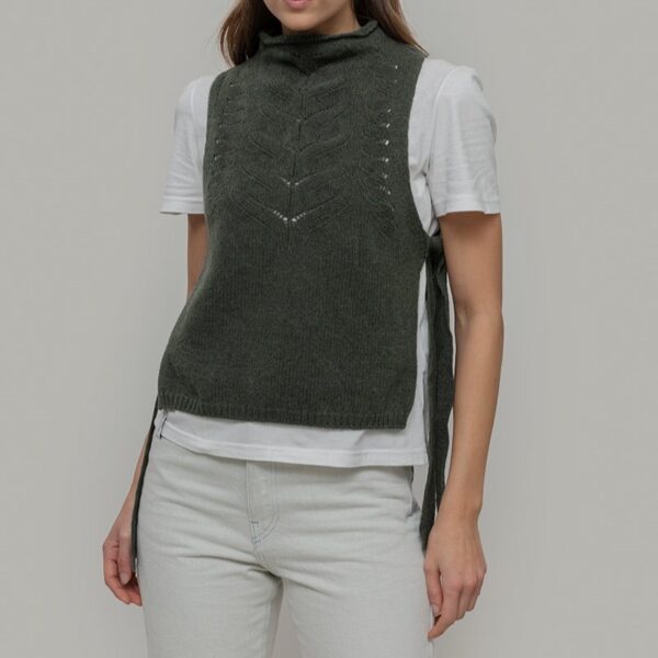 Gilet donna lana rigenerata Rebecca - immagine 7