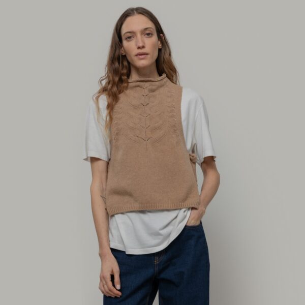Gilet donna lana rigenerata Rebecca