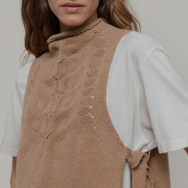 Gilet donna lana rigenerata Rebecca - immagine 6