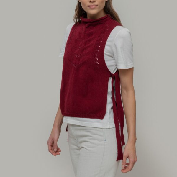 Gilet donna lana rigenerata Rebecca - immagine 3