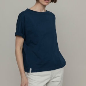 T-shirt donna oversize cotone rigenerato