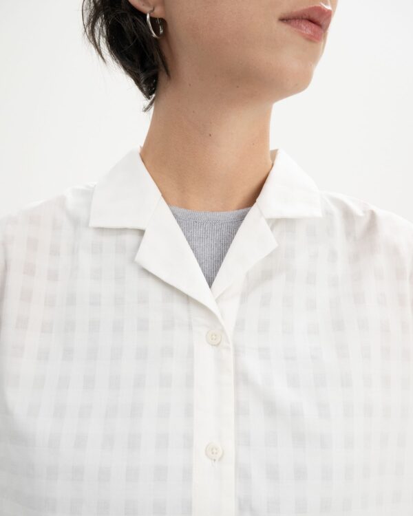 Camicia maniche corte donna cotone biologico - immagine 2