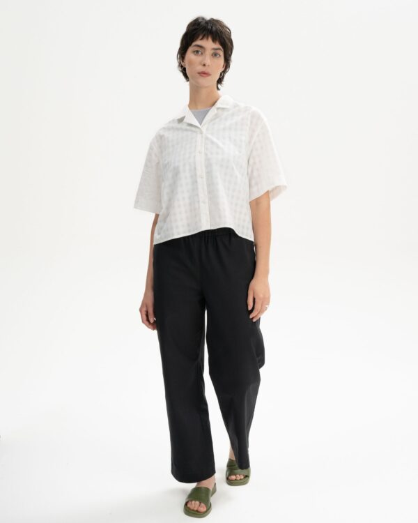 Camicia maniche corte donna cotone biologico - immagine 5