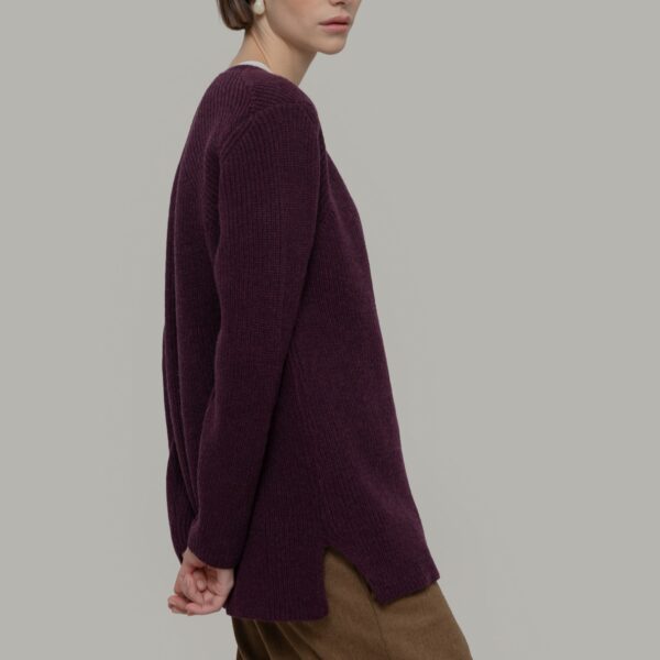 Cardigan lungo donna lana rigenerata Gioia