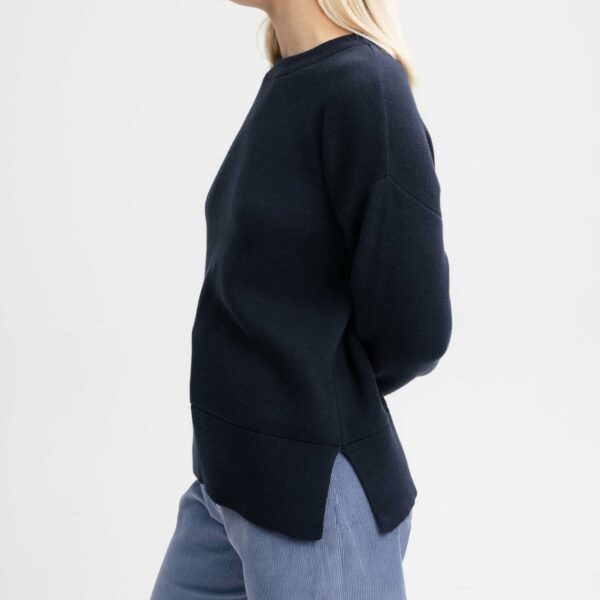 Maglione donna con spacchi laterali cotone biologico