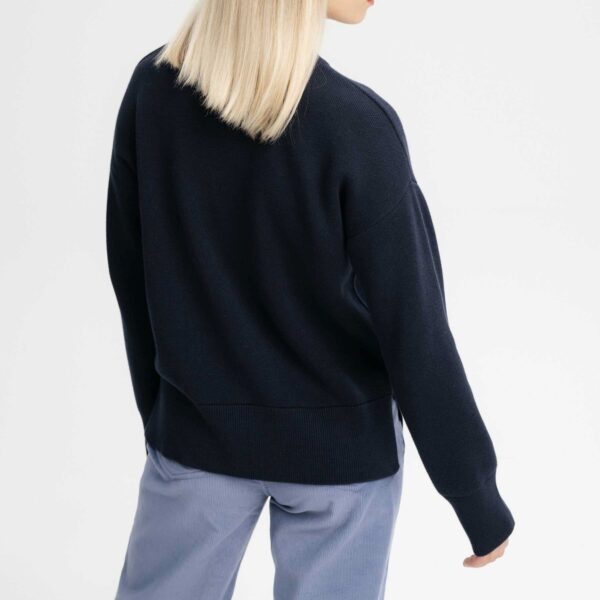 Maglione donna con spacchi laterali cotone biologico - immagine 3