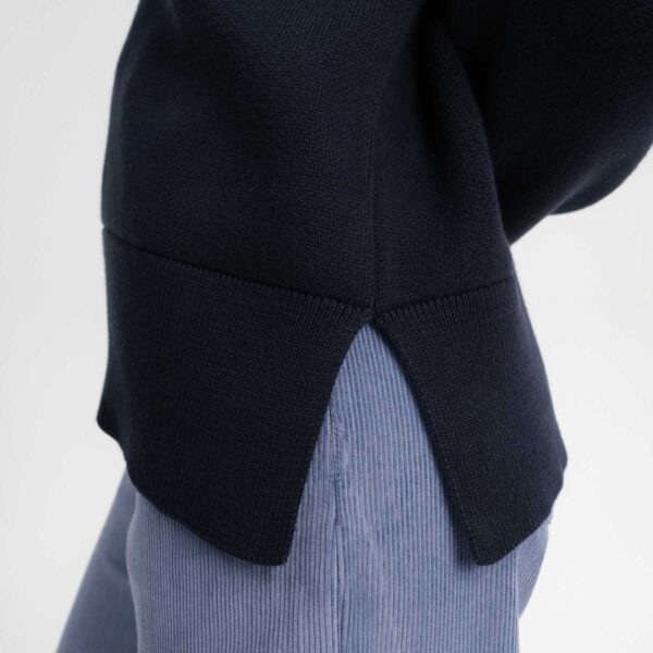 Maglione donna con spacchi laterali cotone biologico - immagine 4