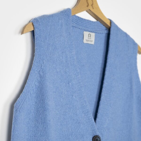 Gilet unisex smanicato cashmere rigenerato Eugenio - immagine 3