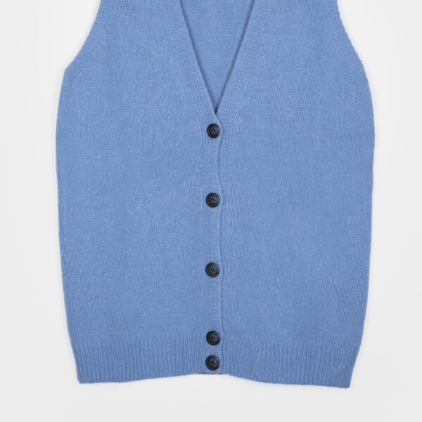 Gilet unisex smanicato cashmere rigenerato Eugenio - immagine 5