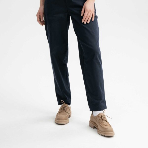 Pantaloni donna vita alta cotone biologico - immagine 3