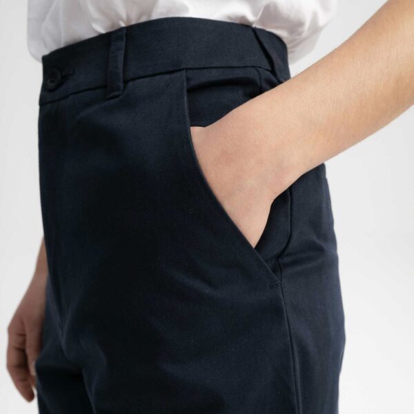 Pantaloni donna vita alta cotone biologico - immagine 4