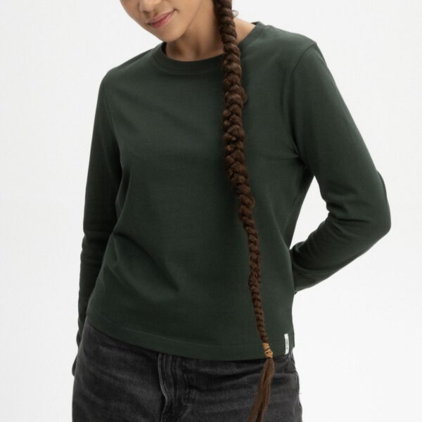Maglia donna maniche lunghe cotone biologico - immagine 2