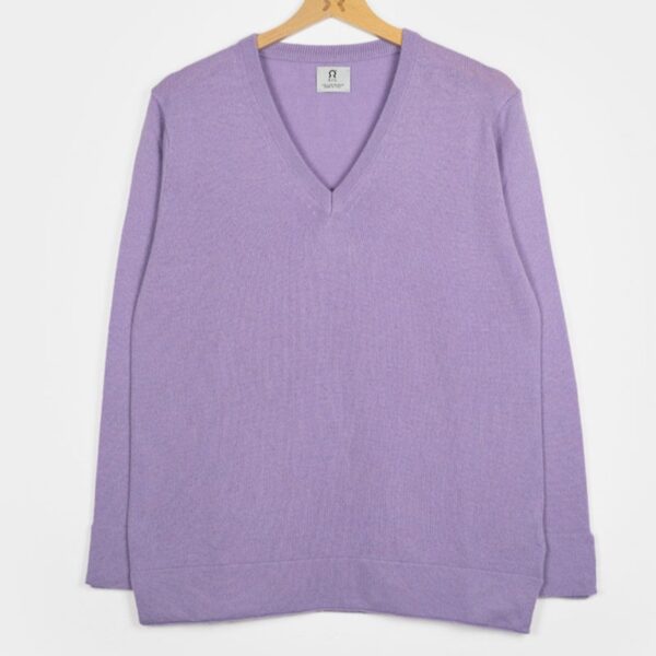 Maglia donna scollo V cashmere rigenerato Agnese