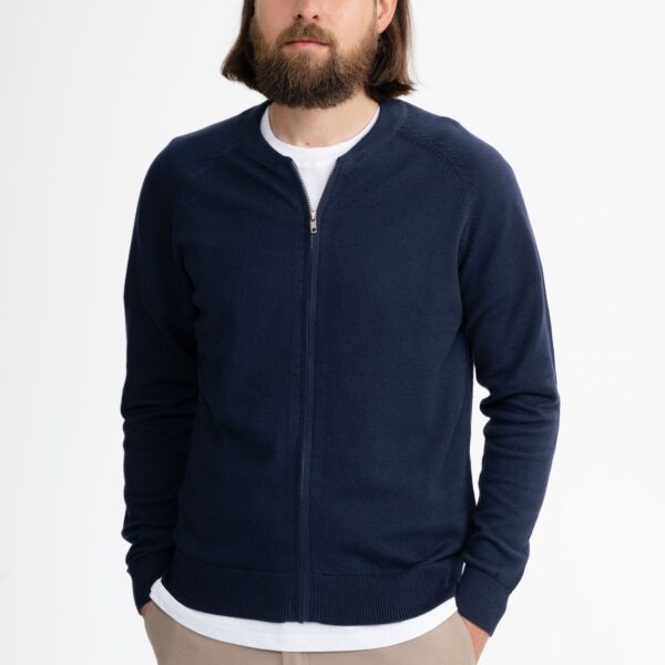 Cardigan bomber uomo cotone biologico - immagine 3