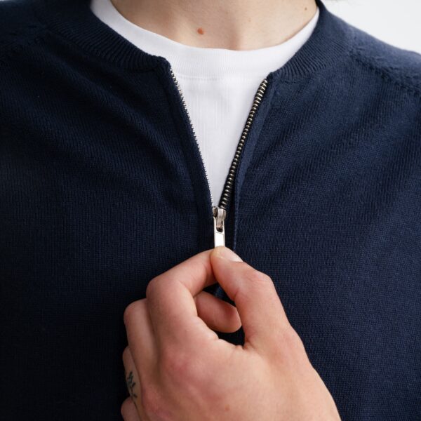 Cardigan bomber uomo cotone biologico - immagine 6