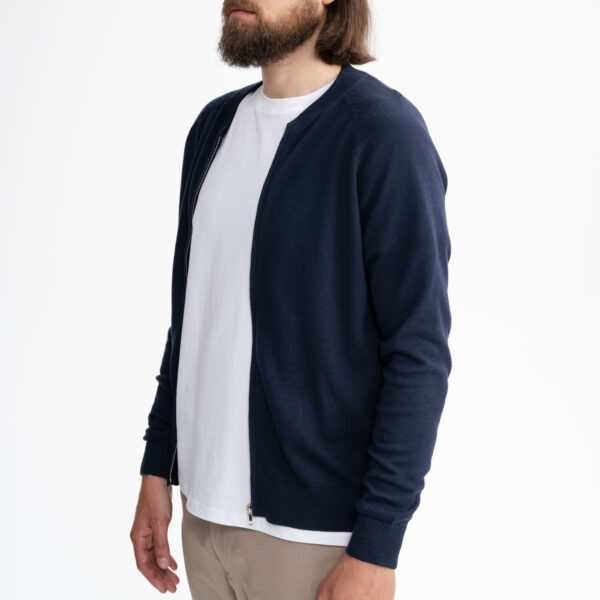 Cardigan bomber uomo cotone biologico - immagine 5